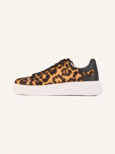 Guess Sneakersy Elbina hnědá/ tmavě hnědá/ světle hnědá