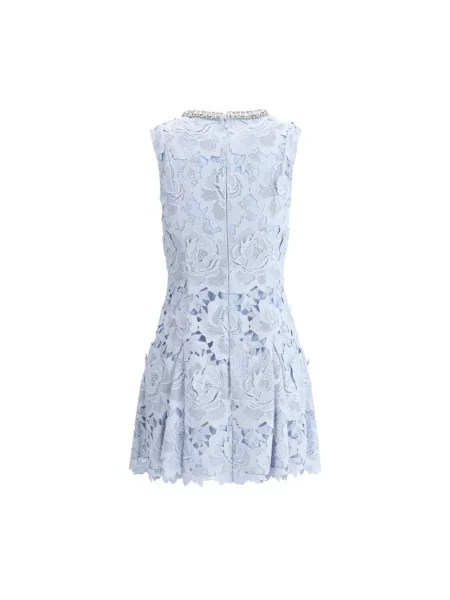 Mała mały sukienka mini Self-portrait z cekinami niebieska