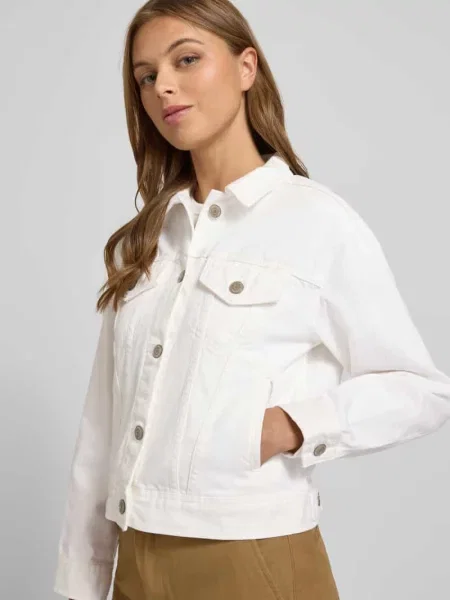 Kurtka jeansowa z na piersi model ‘PAIZLEY’ Lauren Ralph Lauren biała