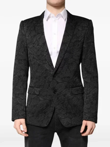 Sacou Dolce & Gabbana cu model floral negru