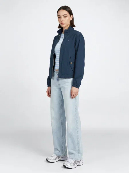 Tommy Jeans Přechodná bunda námořnická modř modrá