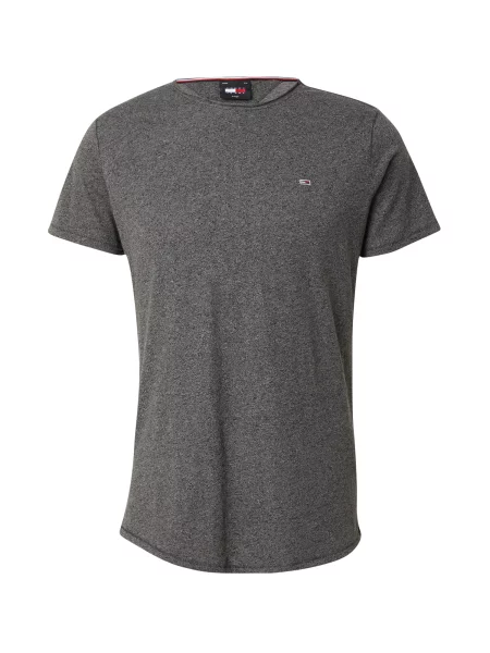 Tommy Jeans Tricou Jaspe bleumarin / gri amestecat / roșu alb