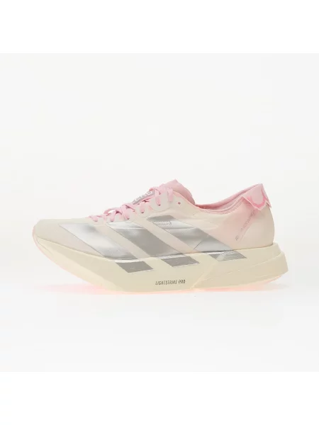 Sneakers adidas Adizero Adios Pro 4 Core White/ Silver Met./ Clear Pink EUR 41 alb