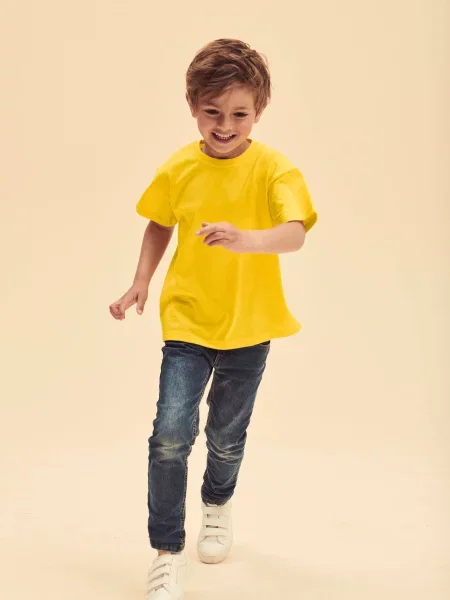 Tricou copii Fruit Of The Loom galben