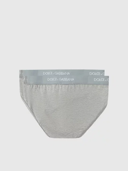 Дитячий набір сірих трусів-сліпів Dolce&gabbana сірий