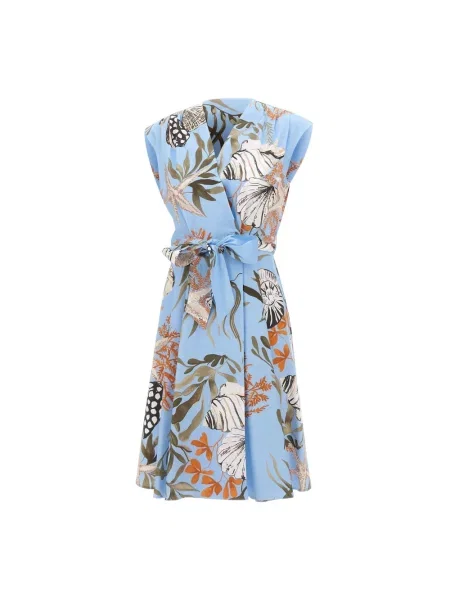 Wielobarwność sukienka Marella z nadrukiem