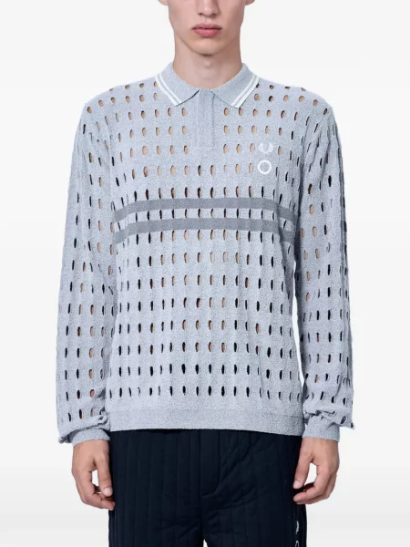 Pletené polotričko Fred Perry šedé