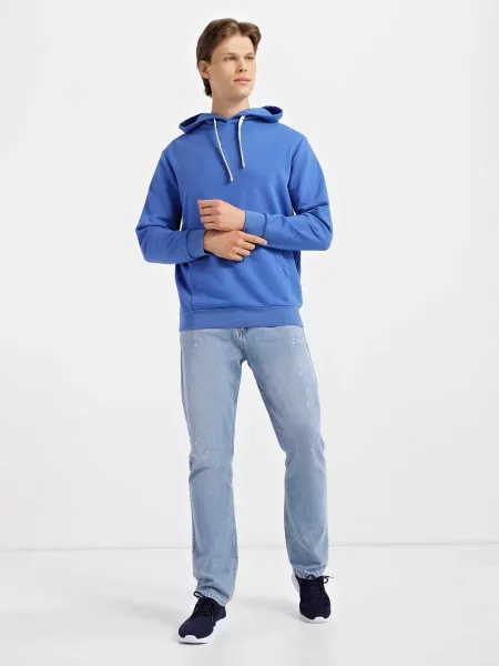 Худі Роза бавовна/поліестер синій