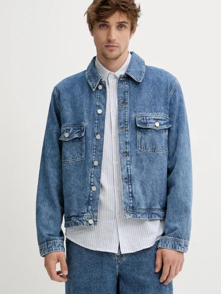 Won Hundred geacă jeans de tranzitie albastru