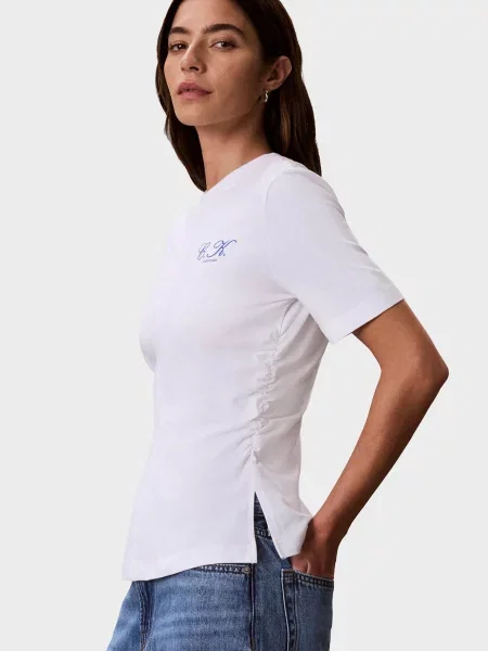 Футболка Calvin Klein Jeans з лого біла