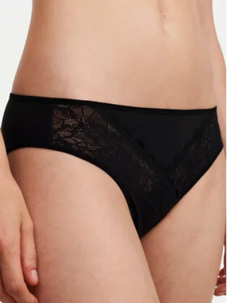 Chantelle Klasične spodnje hlačke Floral Touch črna