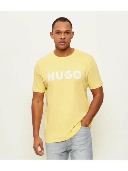 HUGO Tricou Dulivio galben