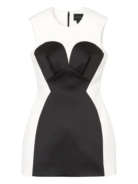 Rochie mini Marc Jacobs din satin de costum alb