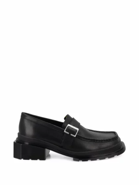 Pantofi loafer Dr. Martens din piele cu cataramă cu bretele negru
