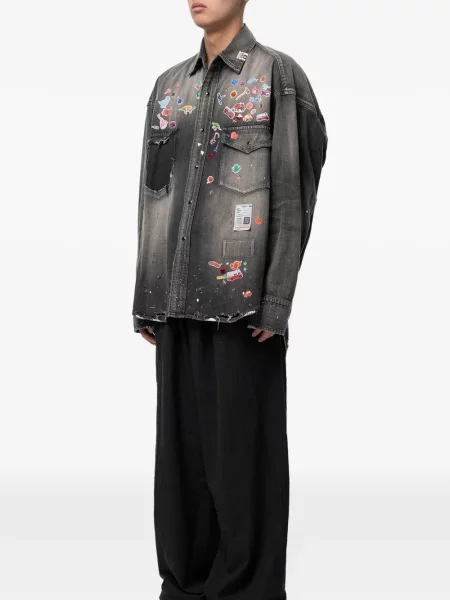 Cămașă Maison Mihara Yasuhiro cu imagine negru