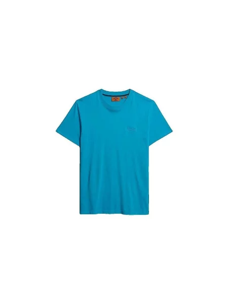 Tricou Superdry cu autograf albastru