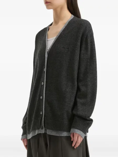 Haftowany kardigan Tout A Coup szary