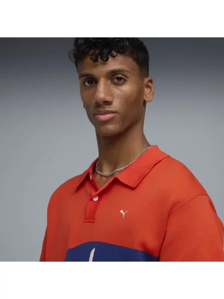 Koszulka polo PUMA.NOW Odzież S czerwony