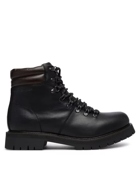 Tommy Hilfiger Trzewiki Elevated Outdoor Lth Wpm Boot czarny