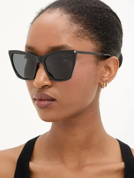Слънчеви очила Saint Laurent SL KATE THIN черно