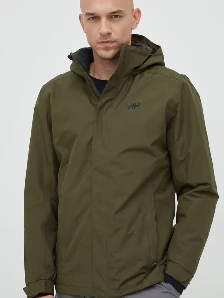 Ocieplana kurtka z kapturem Helly Hansen Dubliner w kolorze khaki w kolorze zielonym S zielona