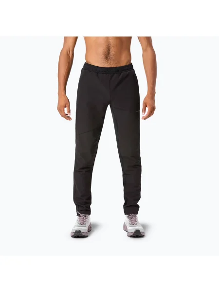 Мъжки панталони за бягане NNormal Active Warm svart/black черно