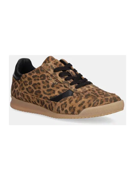 Twinset sneakersy zamszowe beżowy