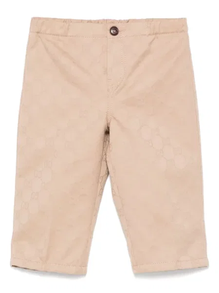 Spodnie dziecięce Gucci brązowe