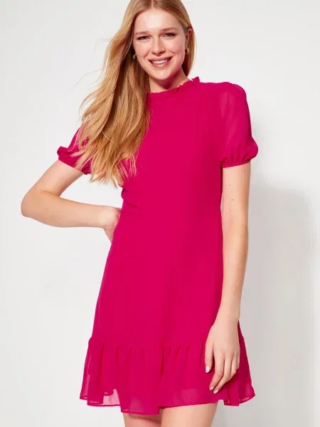 Mini obleka Trendyol iz šifona