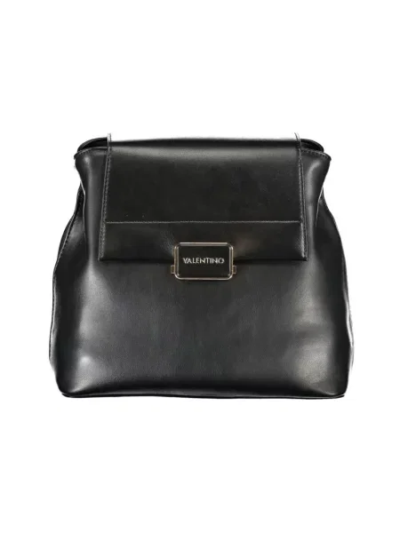 Lniany plecak Valentino By Mario Valentino czarny