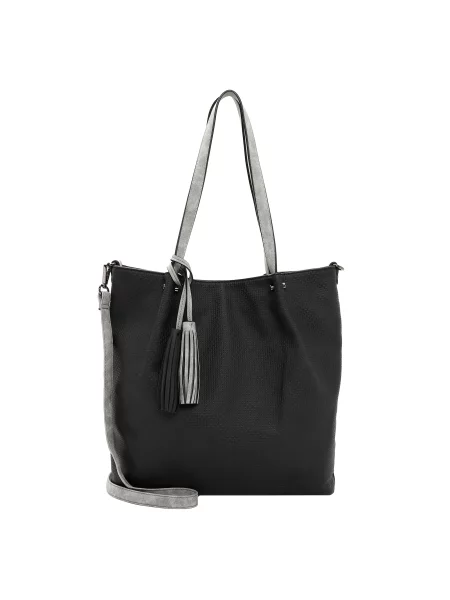 Emily & Noah Geantă de umăr Surprise gri deschis negru