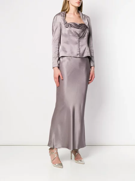 Oblekové sukně Christian Dior Pre-owned šedé