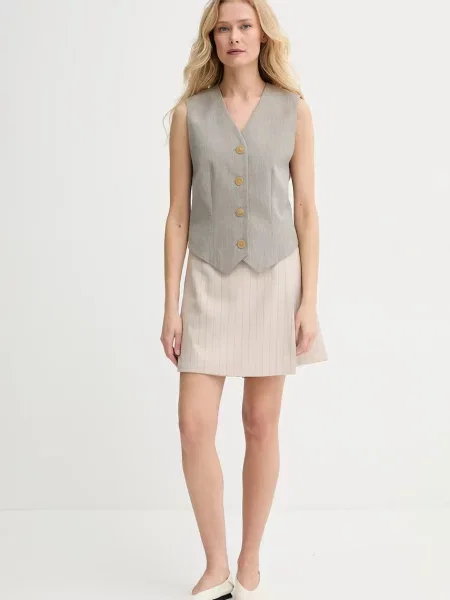 Безрукавка By Malene Birger OCCA однобортна сірий