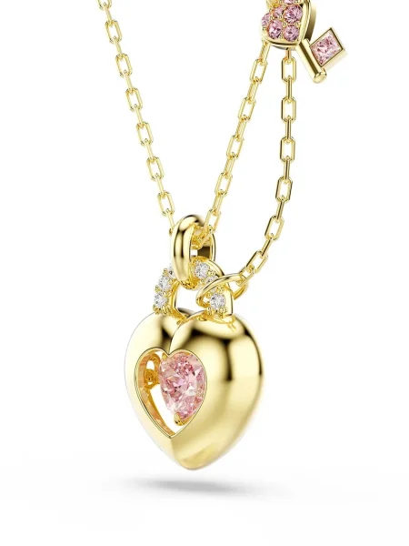 Palton Swarovski transparente roz