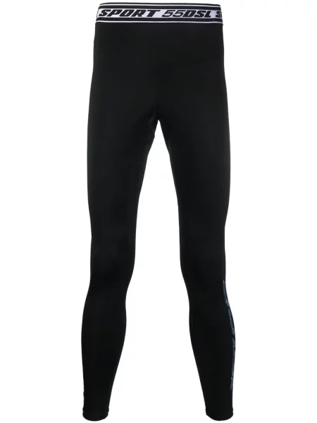 Leggings Diesel cu autograf negru