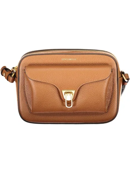 Geanta crossbody Coccinelle din piele maro