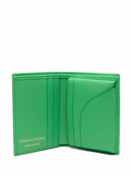 Portfel Comme Des Garçons Wallet skórzany zielony