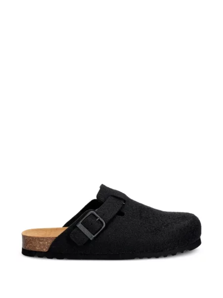 Papuci tip mules Scholl cu cataramă negru