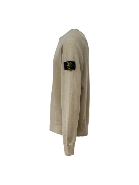 Sweter Stone Island z kamieniami beżowy