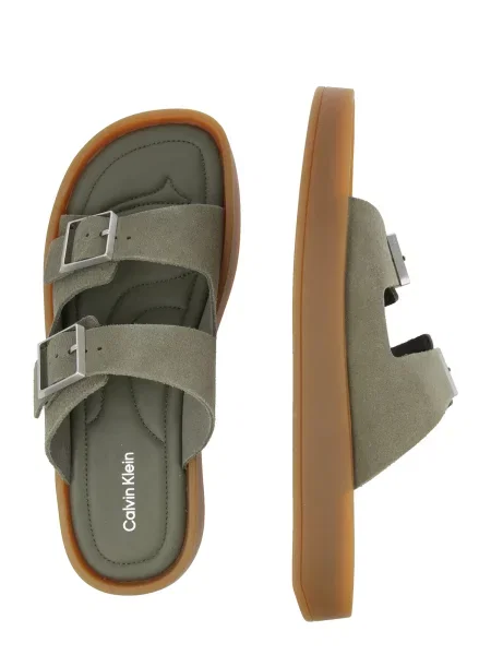 Saboți Calvin Klein verde
