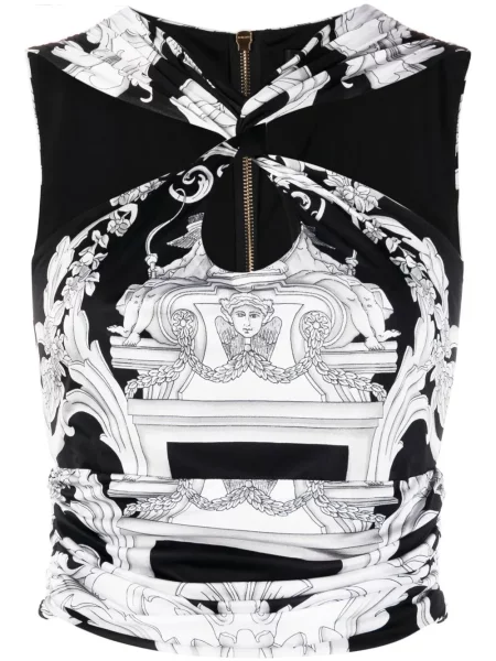Cropp top Versace negru