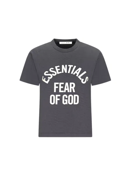 Krótka koszulka Fear Of God z krótkim rękawem klasyczna czarna
