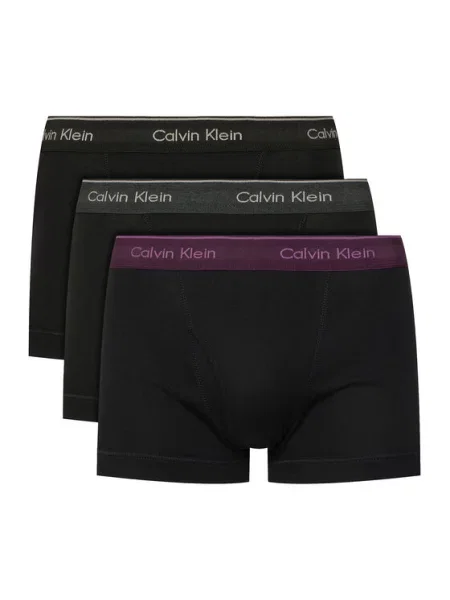 Calvin Klein Underwear Boxerky šedý melír / fialová bílá černá