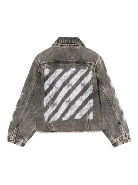 Dětska džínová bunda Off-white bílá