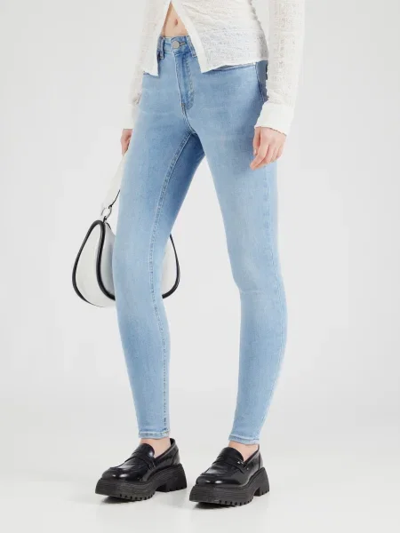 VILA Jeans VISARAH deschis albastru