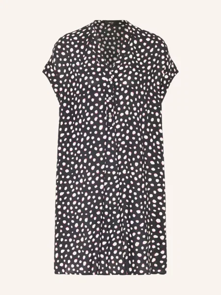 Sukienka o długości do kolan ze wzorem na całej powierzchni model ‘Wularo dot’ Opus czarna