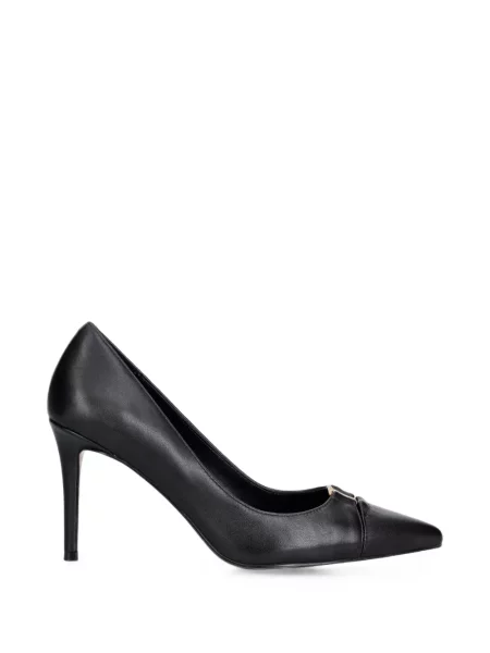 Pantofi cu toc Twinset cu autograf negru