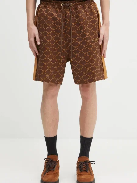 A Bathing Ape pantaloni scurti College Monogram maro