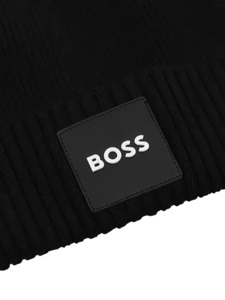 BOSS шапка beanie дитяча з бавовною