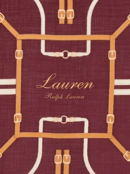 Fular Lauren Ralph Lauren cu imagine roșu